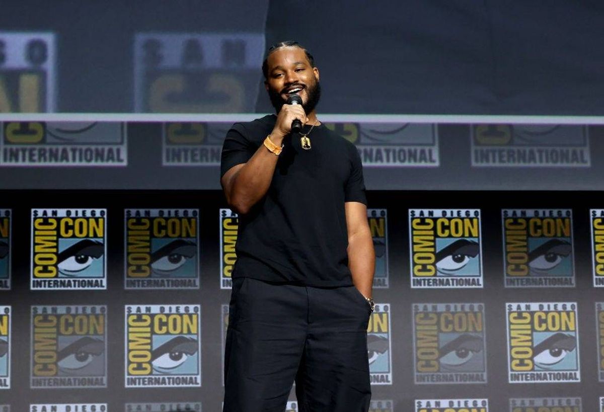 Ryan Coogler participates in the Marvel Studios’ Live-Action presentation at San Diego Comic-Con on July 23, 2022.