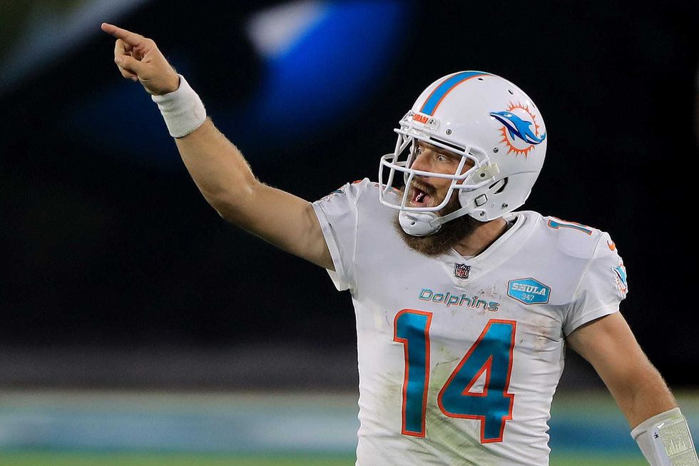 Ryan Fitzpatrick during the Dolphins