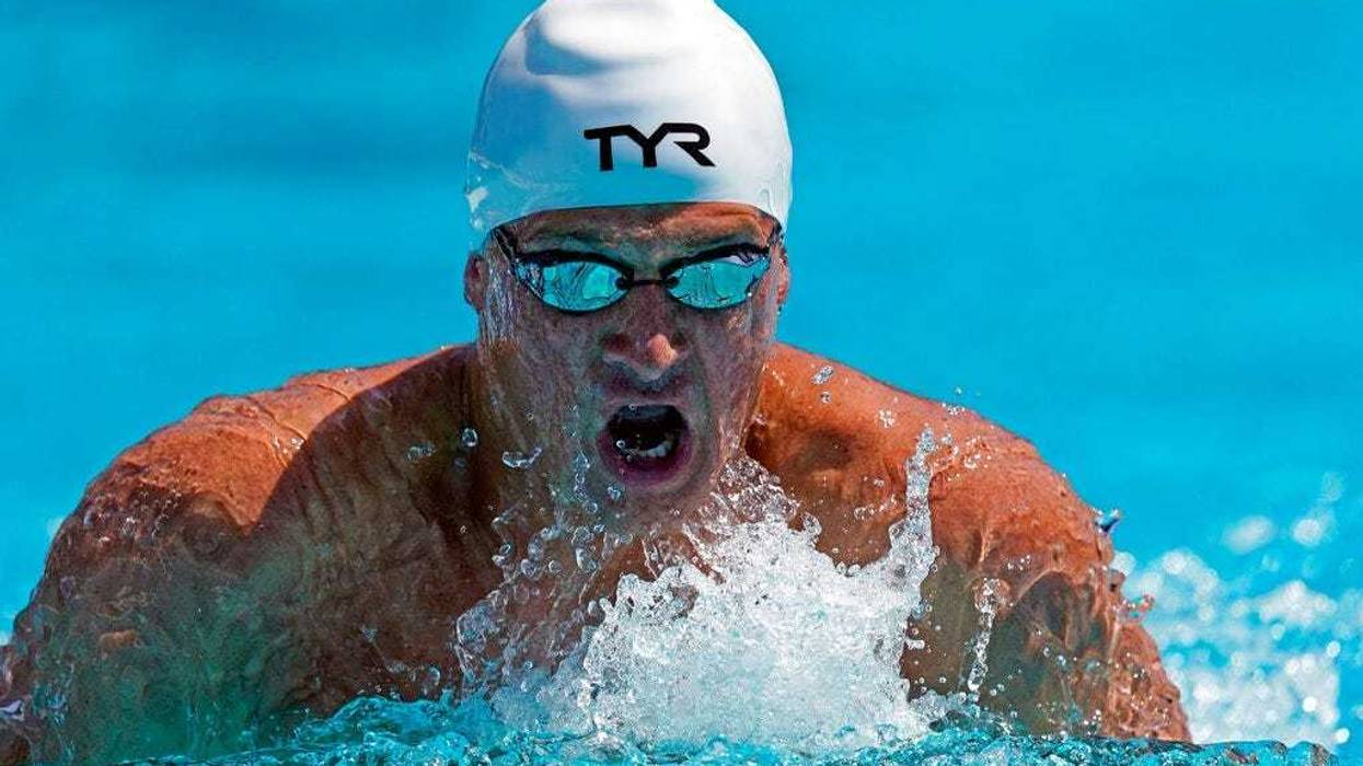 Ryan Lochte competes in the men's 200-meter individual medley time trial at the U.S. national swimming championships in Stanford, Calif., Wednesday, July 31, 2019. Lochte is returning from a 14-month suspension.