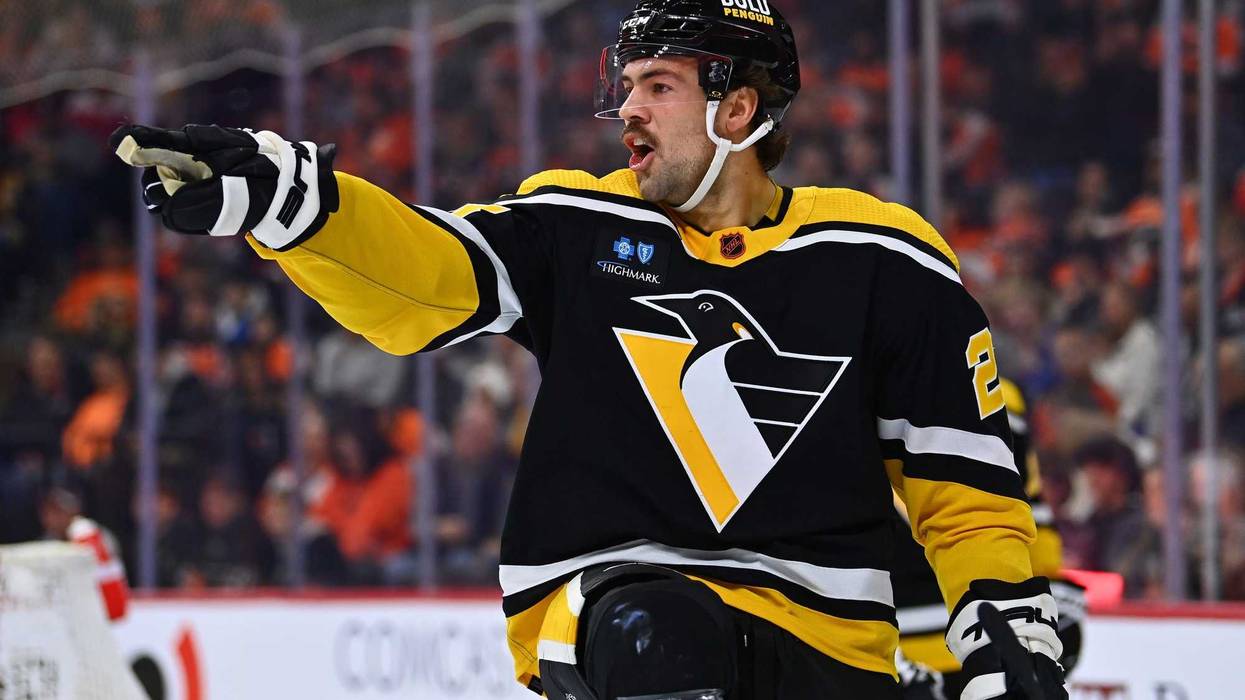 Ryan Poehling pointing