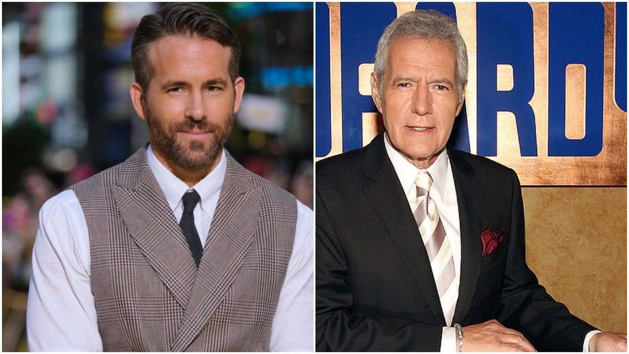 Ryan Reynolds and Alex Trebek