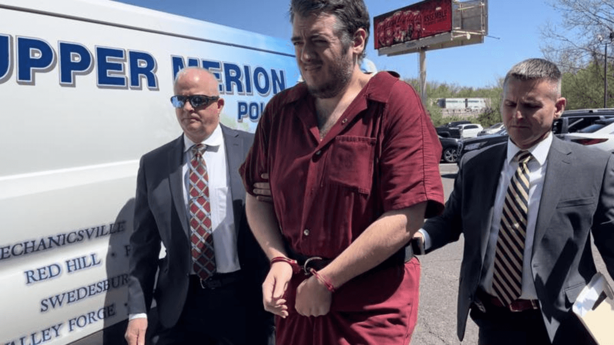 Ryan Selleny is escorted into court for his preliminary hearing in April 2024.