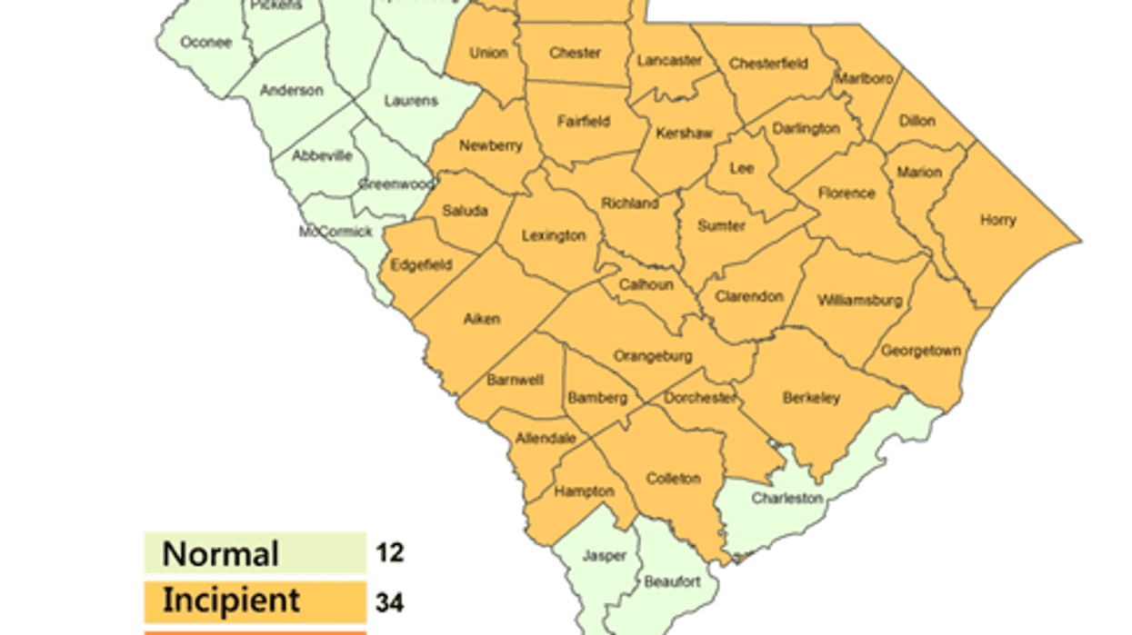 S.C. Drought Response Committee declares ‘incipient’ drought conditions in 34 counties
