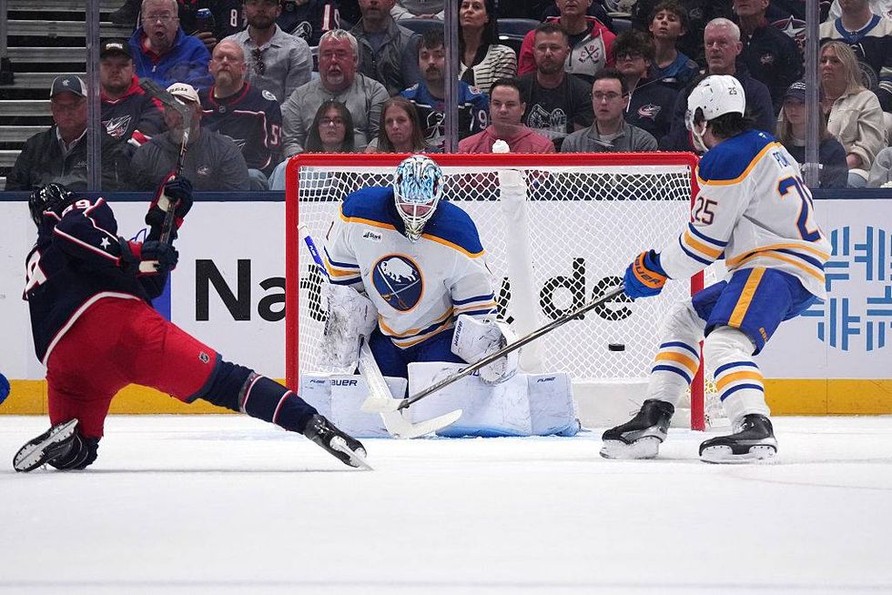 Sabres doubled up, 6-3, in season opener by Blue Jackets