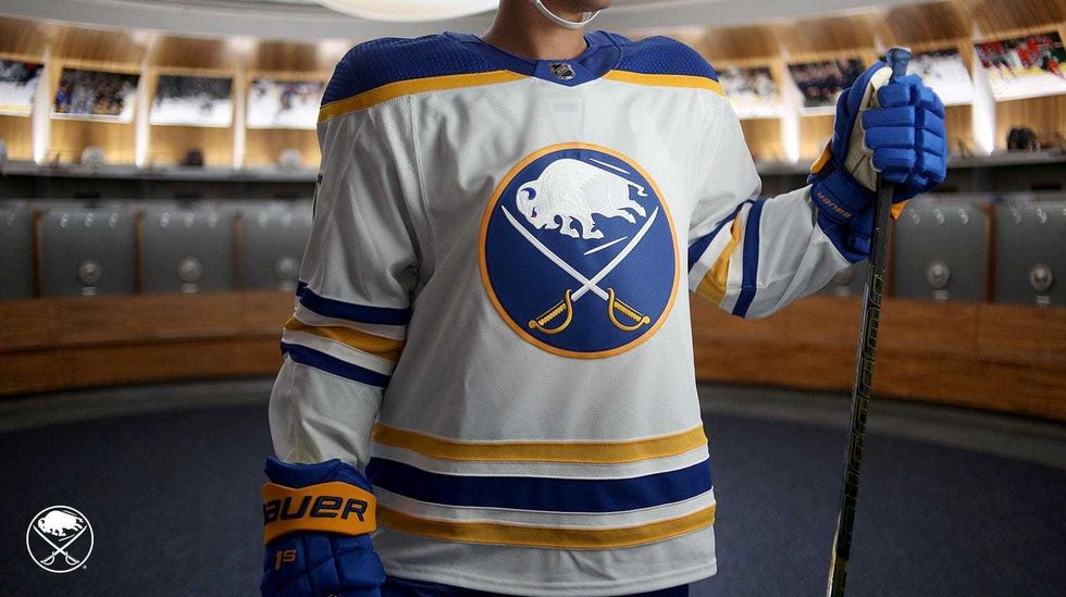 Sabres royal blue jersey reveal