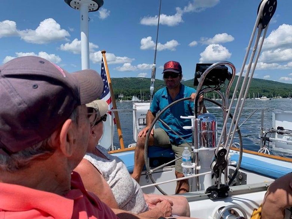 Sailing with Sue and her Dad