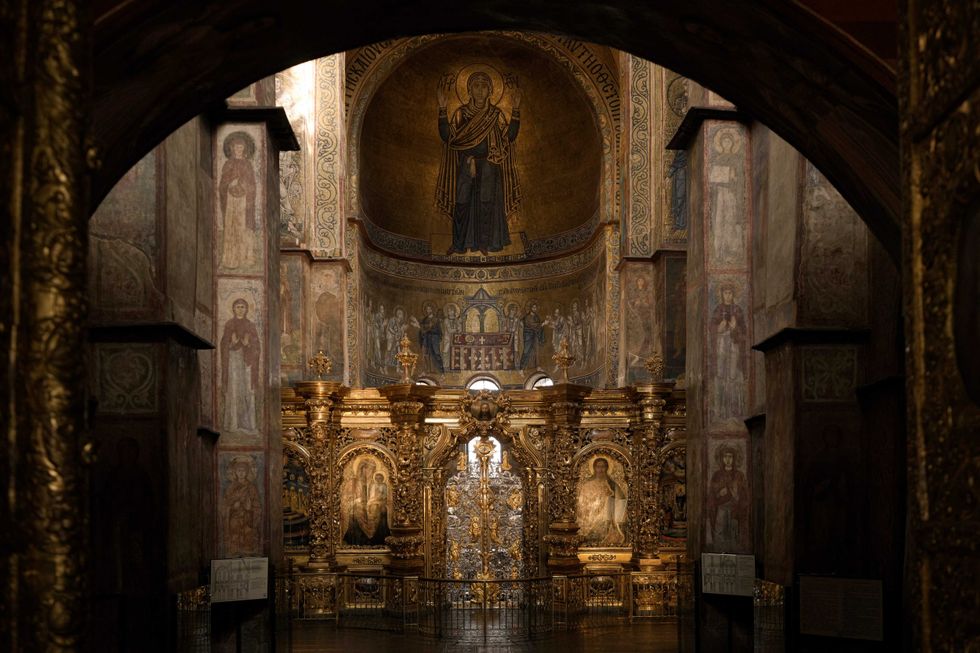 Saint Sophia Cathedral, a UNESCO World Heritage Site in Kyiv, Ukraine
