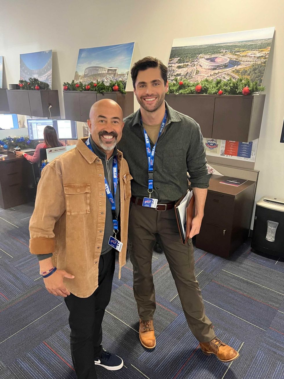 Sal with lead actor Matt Daddario