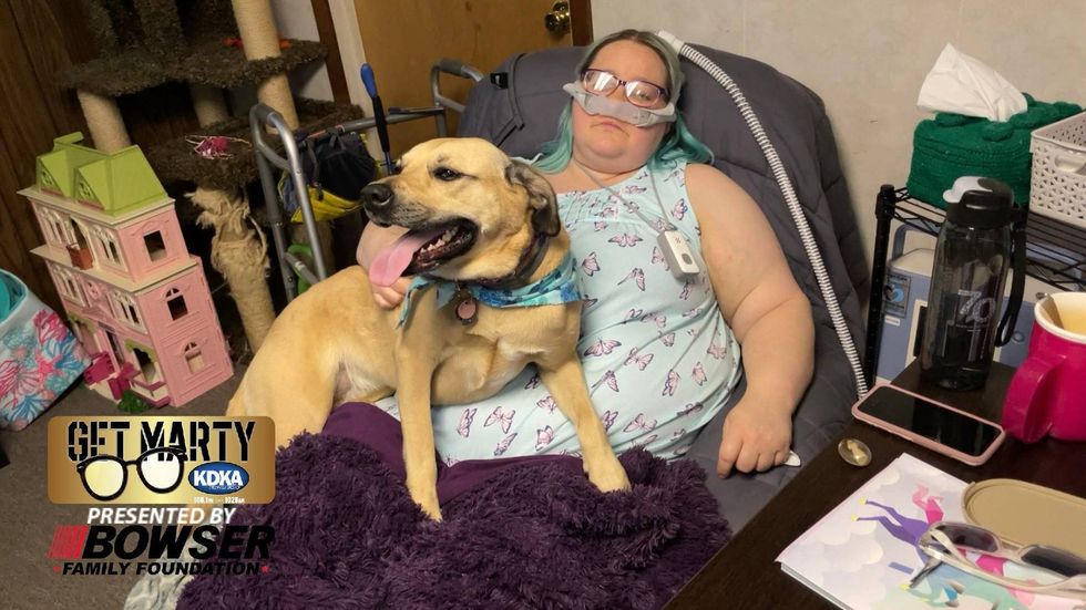 Samantha Cermak and her lifesaving service dog, Leias