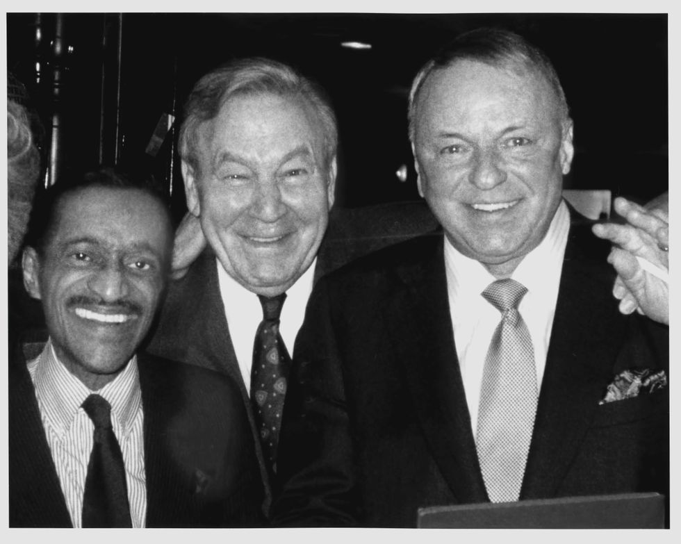 Sammy Davis Jr., Eli Schulman and Frank Sinatra.