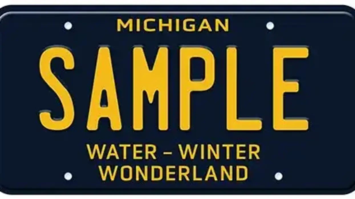 Sample Michigan license plate