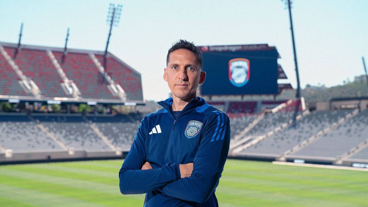 San Diego FC Head Coach Mikey Varas Poses For A Photo At Snapdragon Stadium in San Diego, CA