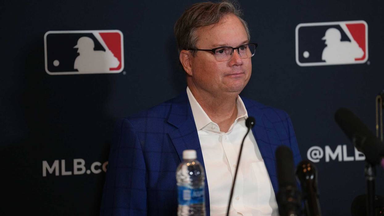 San Diego Padres manager Mike Shildt answers questions at a press conference during the 2023 MLB Winter Meetings.