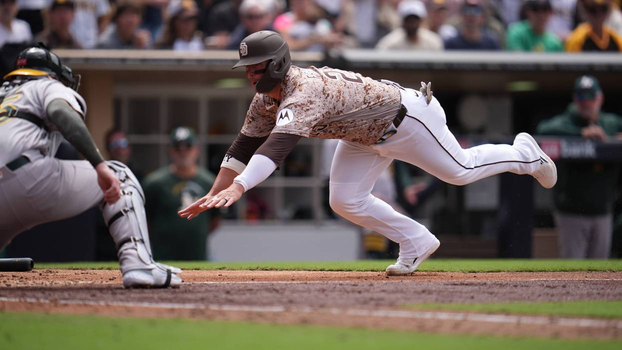 Cortes homers, Kurtz reaches base for 47th straight game as A's beat Padres 5-2