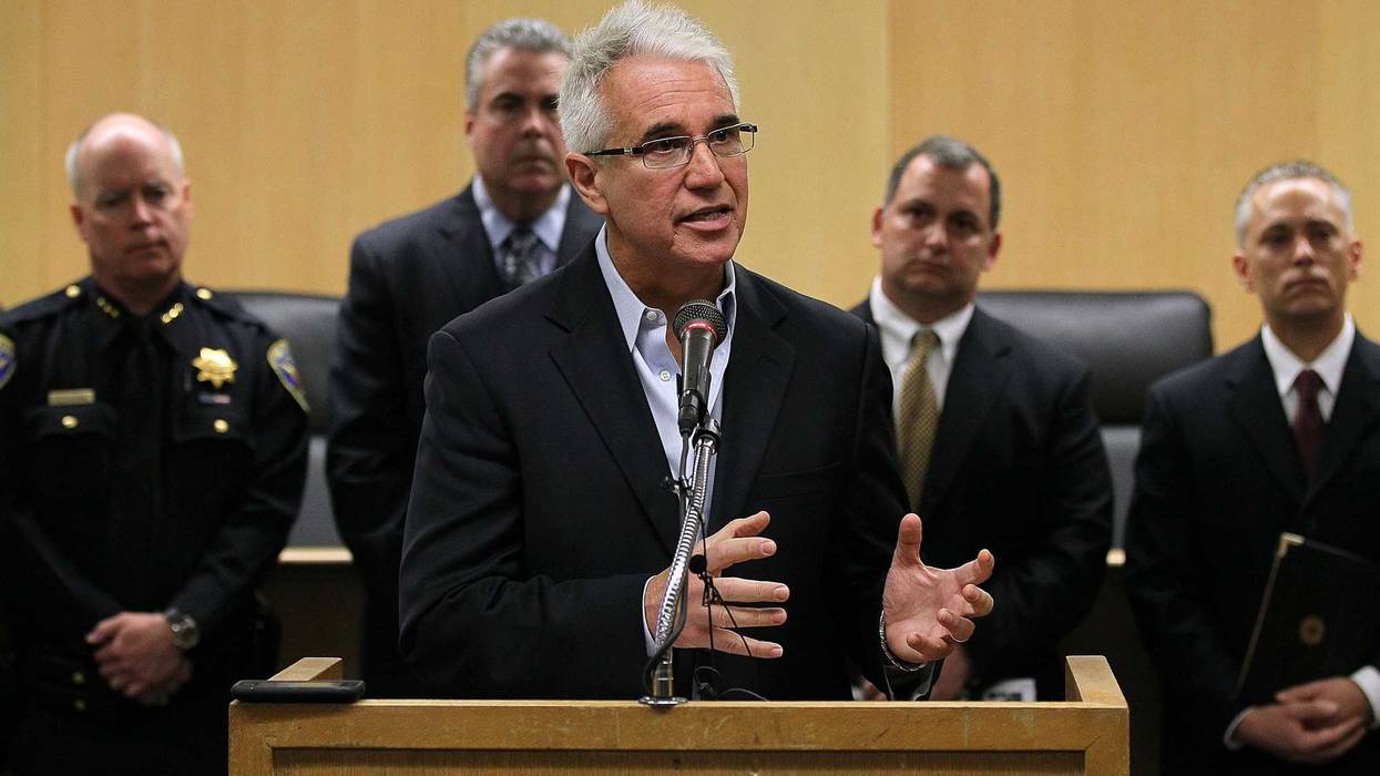 SAN FRANCISCO - MAY 05: San Francisco Police Chief George Gascon speaks during a news conference at the San Francisco Hall of Justice May 5, 2010 in San Francisco, California. Chief Gascon discussed the ongoing investigation and corrective action of the San Francisco police crime lab where a technician tampered with and stole drug samples which jeaoparded hundreds of drug cases and possible convictions.