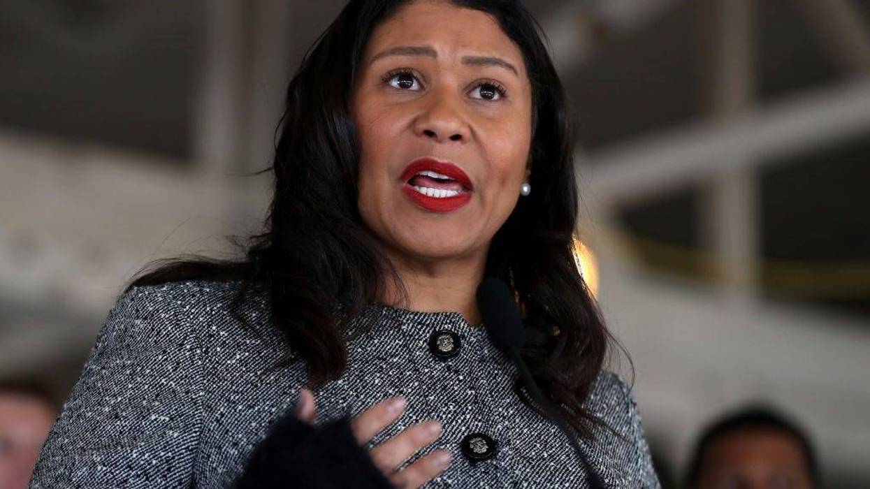 San Francisco Mayor London Breed speaks during a news conference at the future site of a Transitional Age Youth Navigation Center on January 15, 2020 in San Francisco, California.