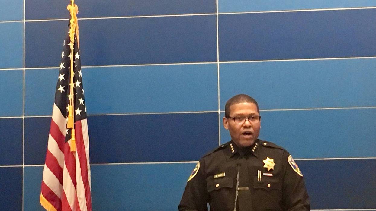 San Francisco Police Chief Bill Scott on May 21, 2019 discussed the raid of the home of a freelance journalist.