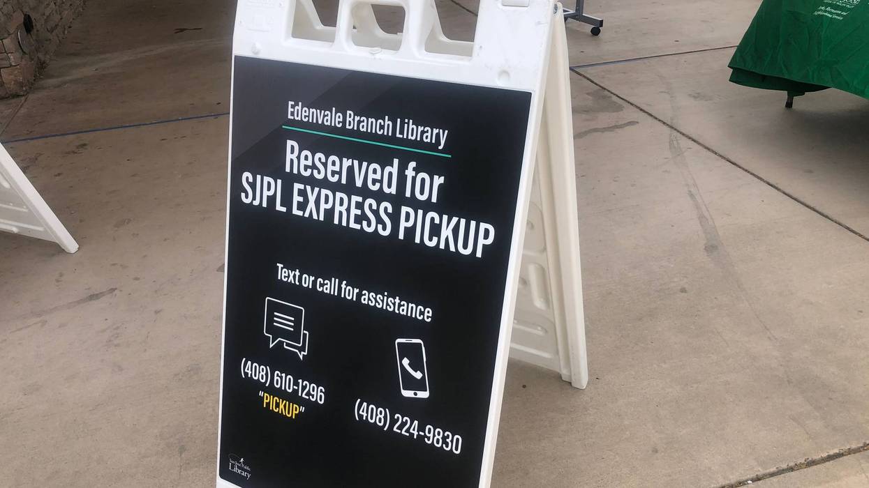 San Jose Public Library Express Pickup, June 15, 2020
