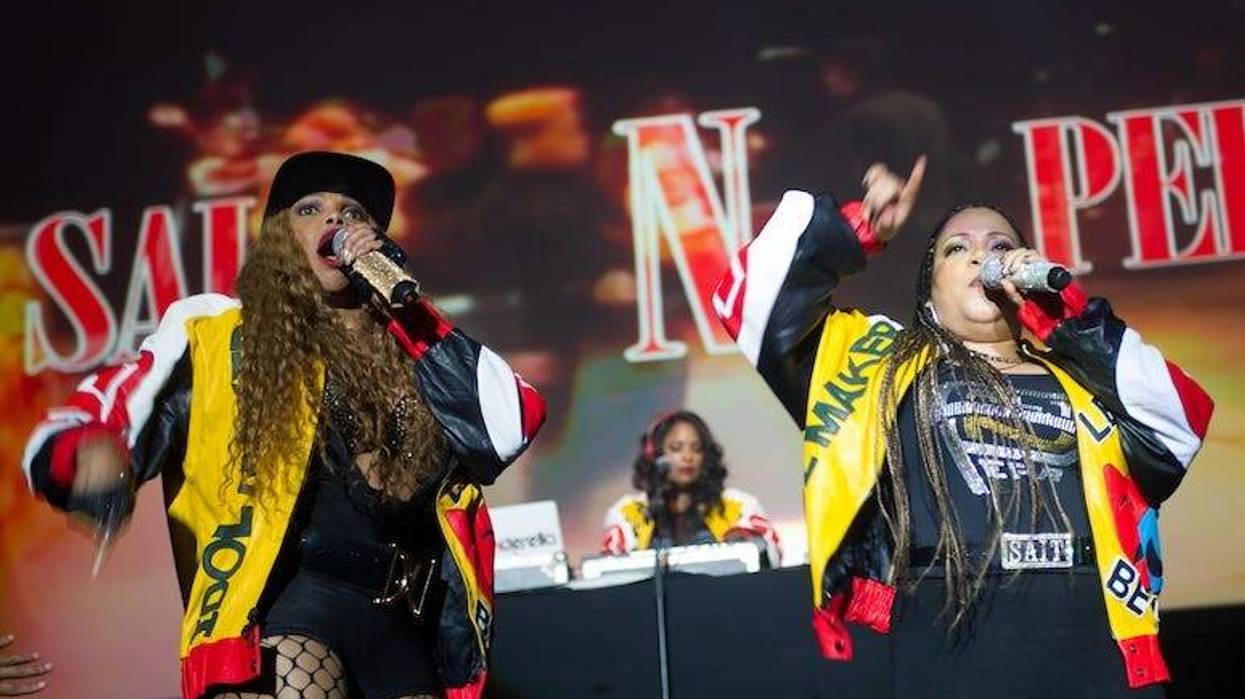 Sandra Denton, Cheryl James, Deidra Ropert, Salt-N-Pepa, DJ Spinderella, Live, I Love The '90s, Birmingham, 2017