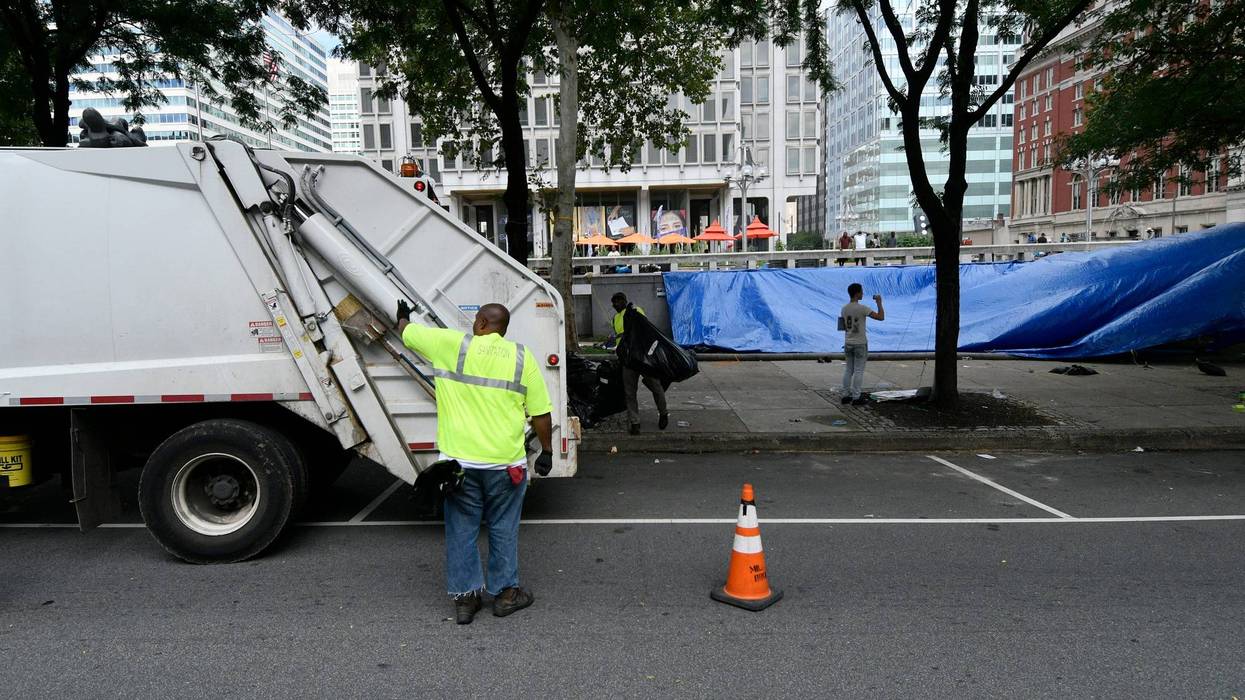 Sanitation Department workers