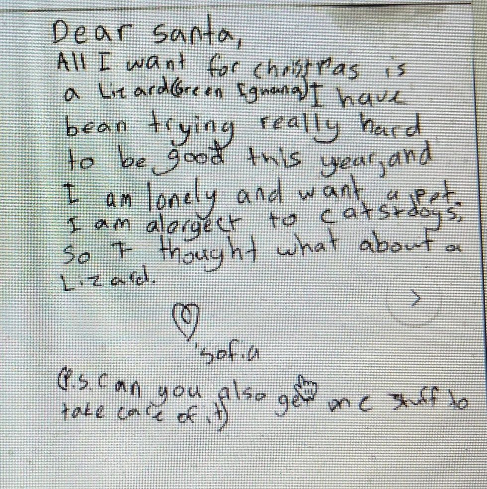 Santa letter
