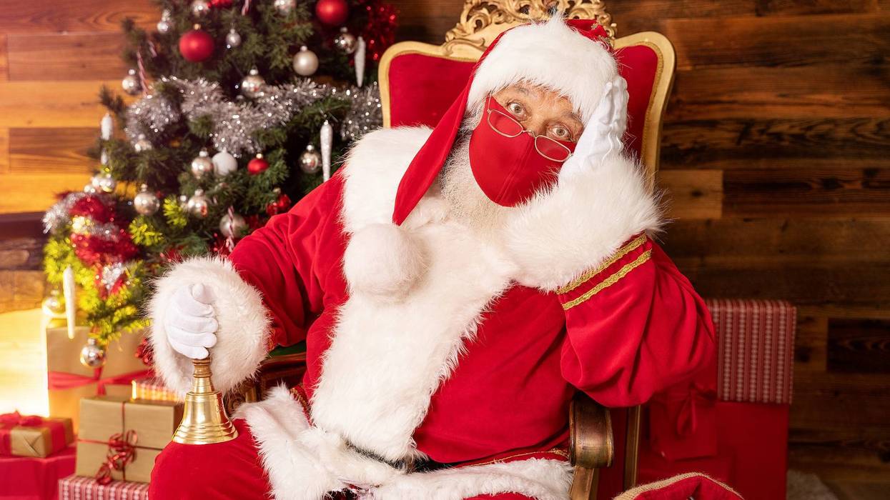 Santa Wears A Mask