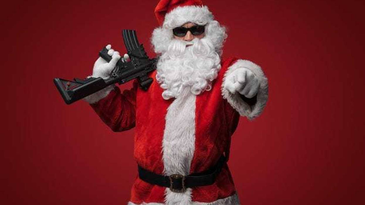 Santa with a gun