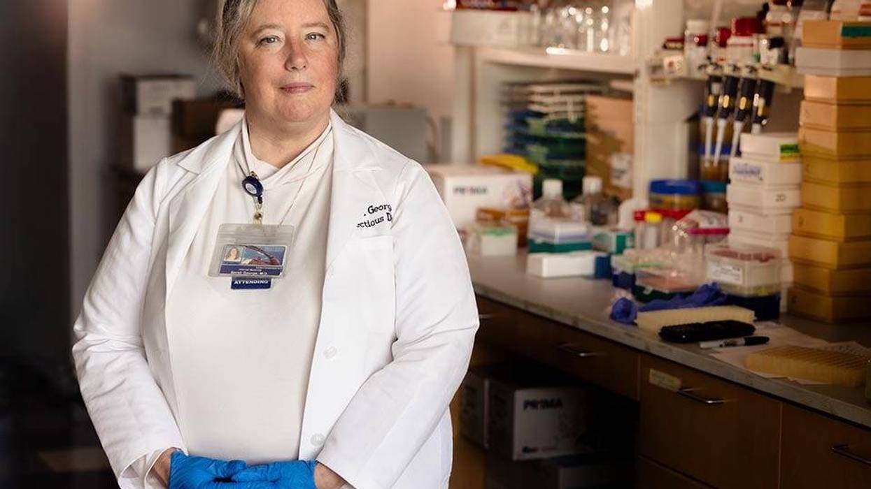 Sarah Conroy, Sarah George, M.D., professor of infectious diseases and researcher in SLU's Center for Vaccine Development