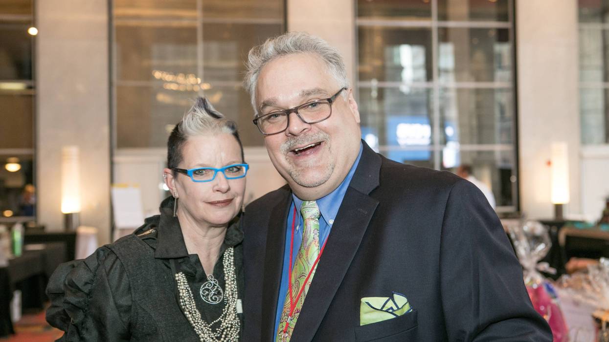 Sarah Doheny and Harry Giordano at a Let Them Eat Cake event at the Loews Hotel.