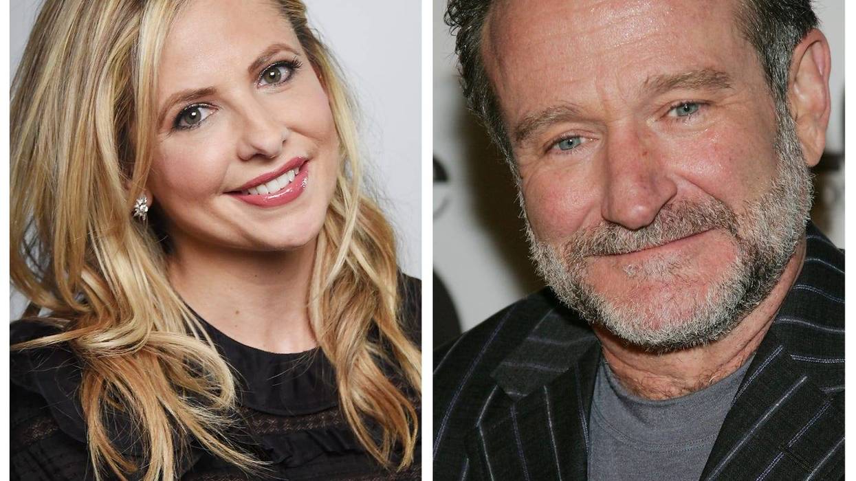Sarah Michelle Gellar and Robin Williams