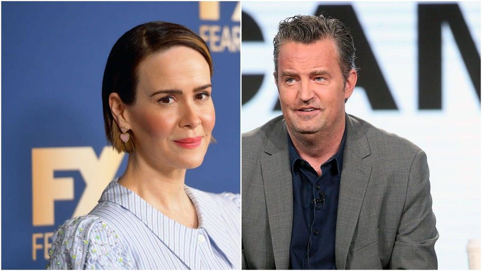 Sarah Paulson says she was spurned by Matthew Perry at a ‘make-out party’