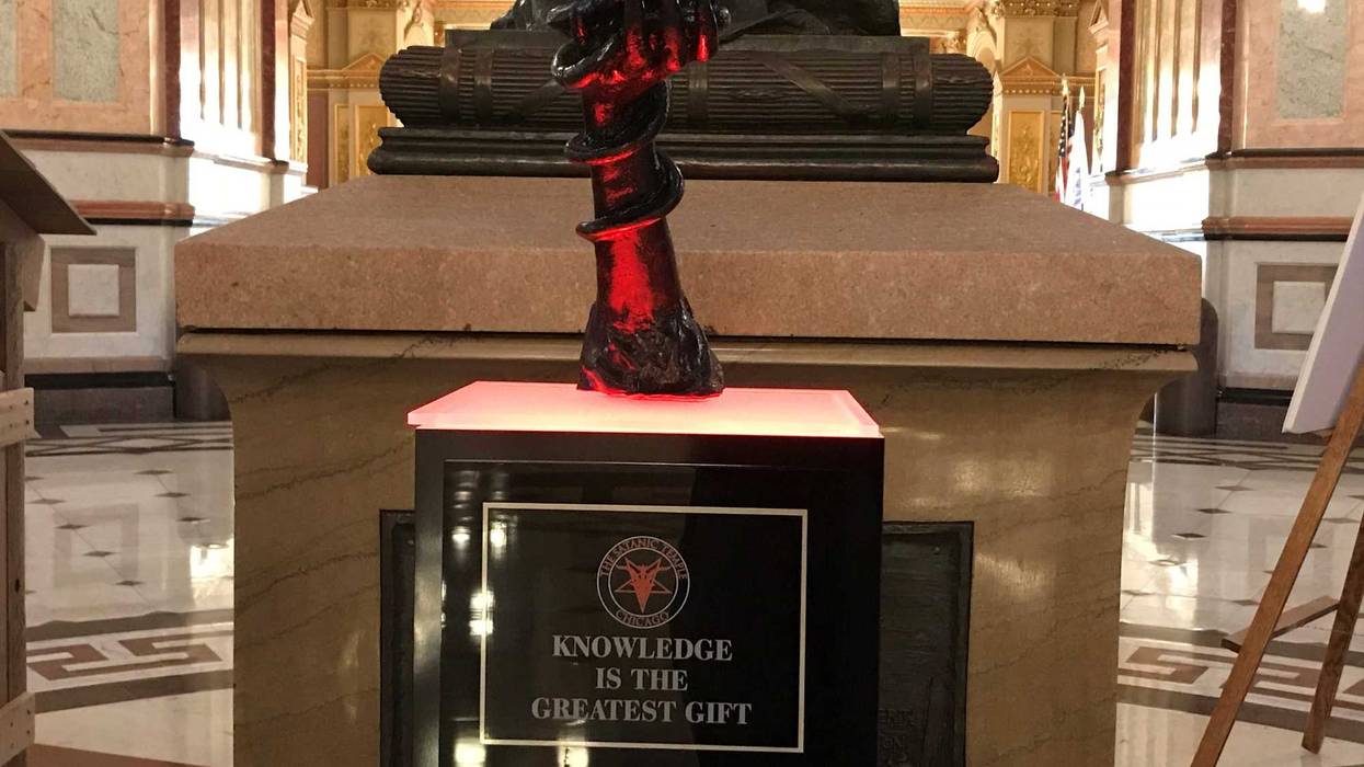 Satanic Holiday Sculpture