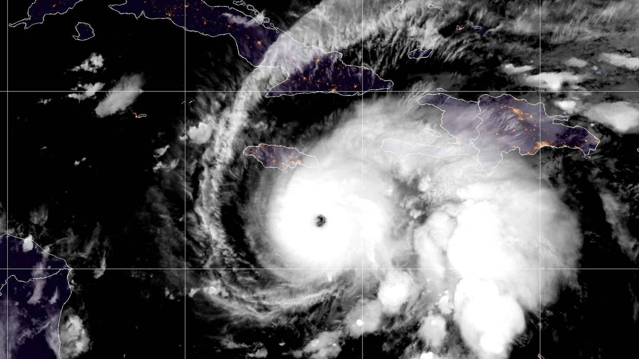 Satellite image of Hurricane Melissa