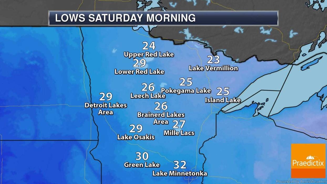 Saturday AM Lows