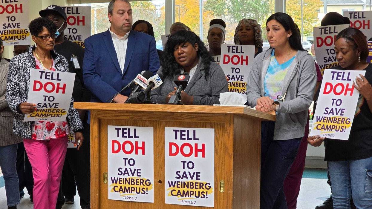 Save Weinberg Campus rally