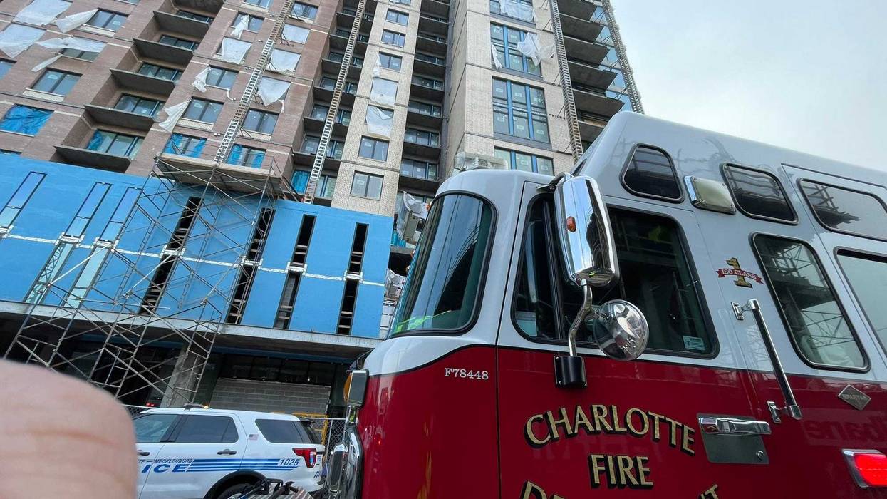 scaffolding collapse - Charlotte Fire Department)