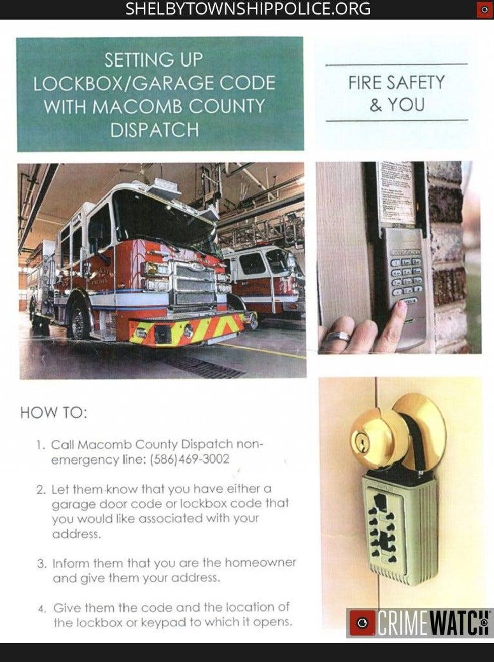 Scam flier targeting residents for lockbox codes