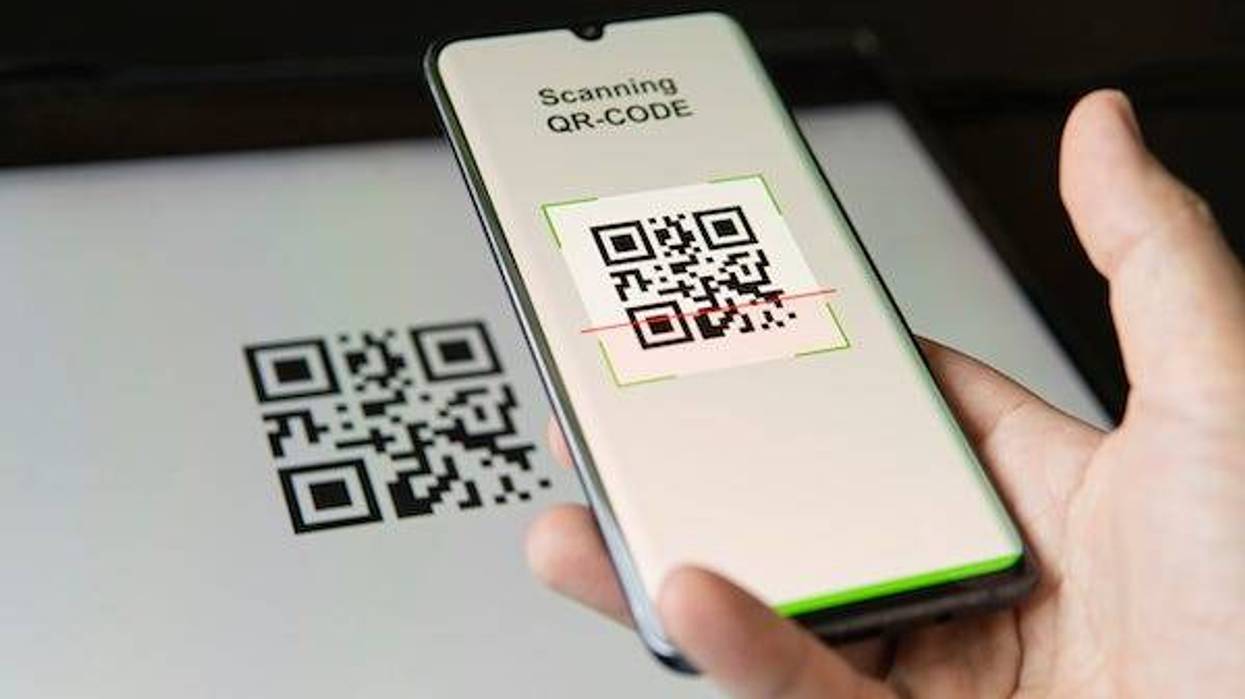 Scanning a QR code