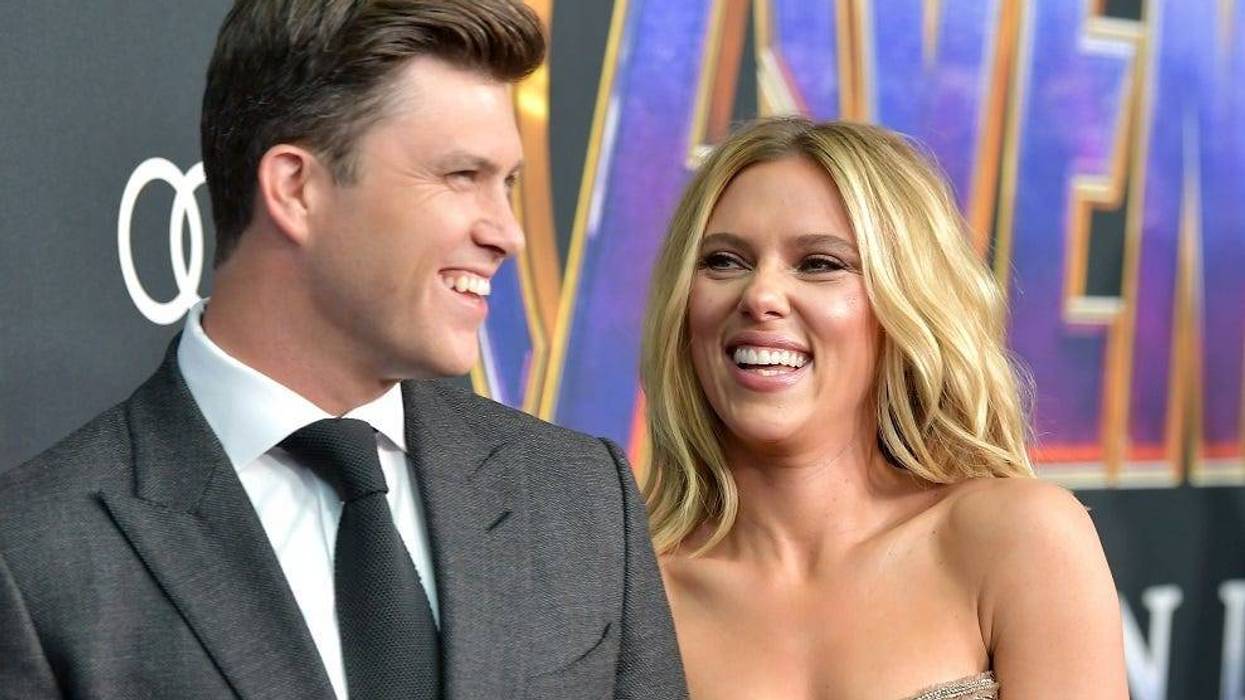 Scarlett Johansson and Colin Jost
