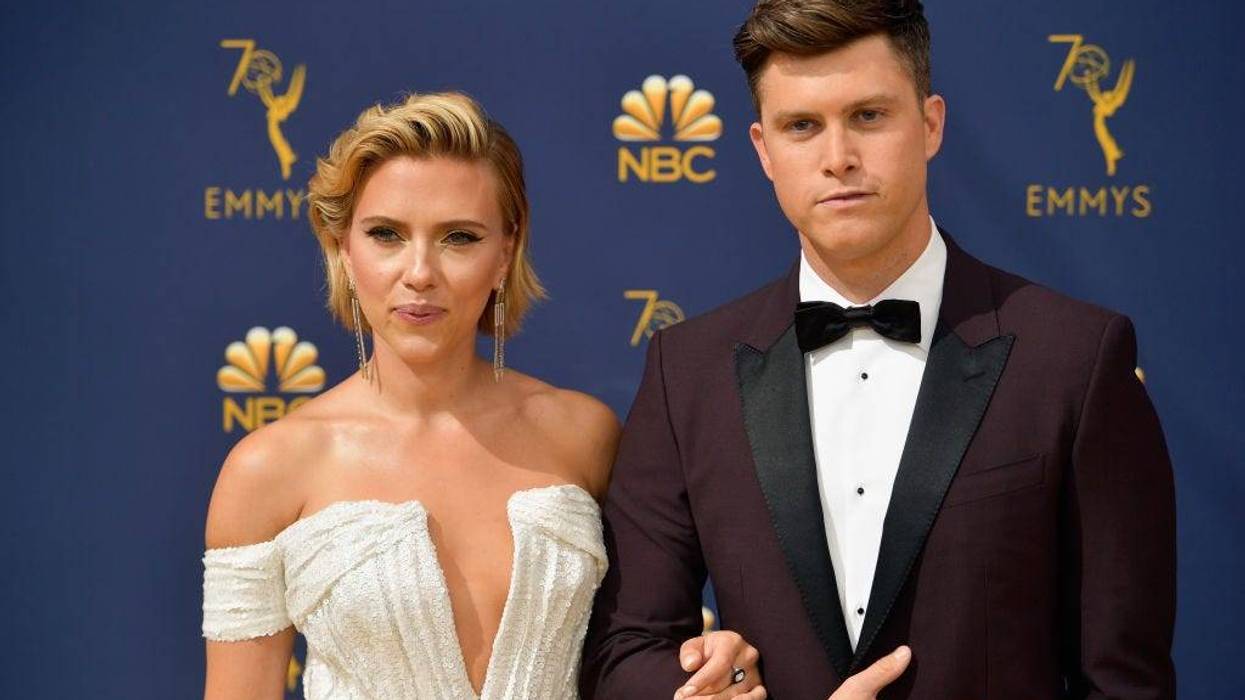 Scarlett Johansson and Colin Jost