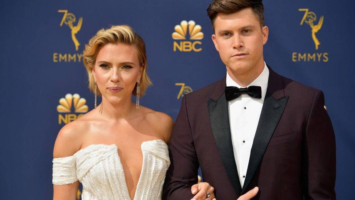 Scarlett Johansson and Colin Jost