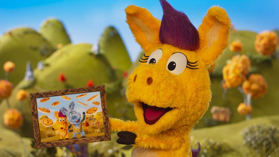 Scene from "Donkey Hodie: Flying Flapjacks"