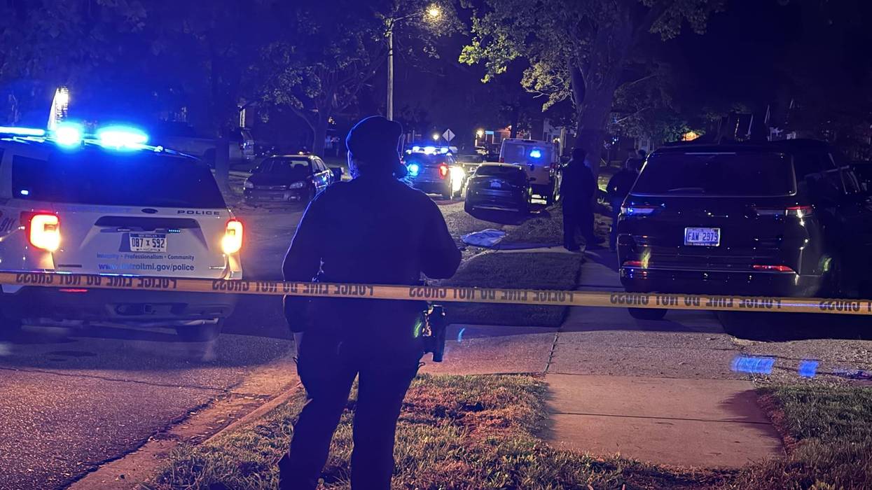 Scene of deadly shooting in Detroit.