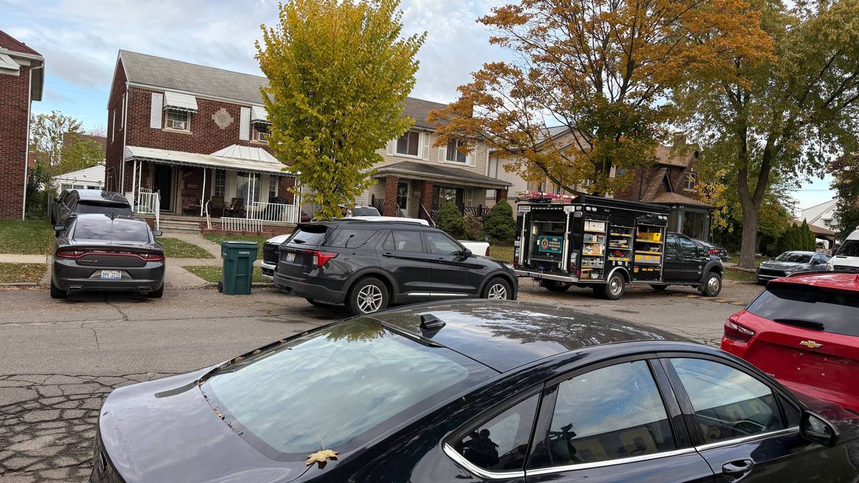 Scene of FBI raids Friday in Dearborn.