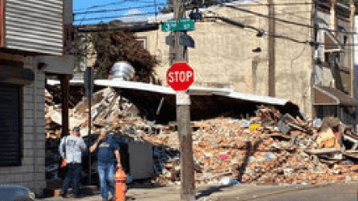 Scene of fire in June 2022.