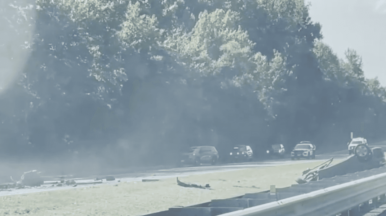 Scene of Route 55 collision in Gloucester County