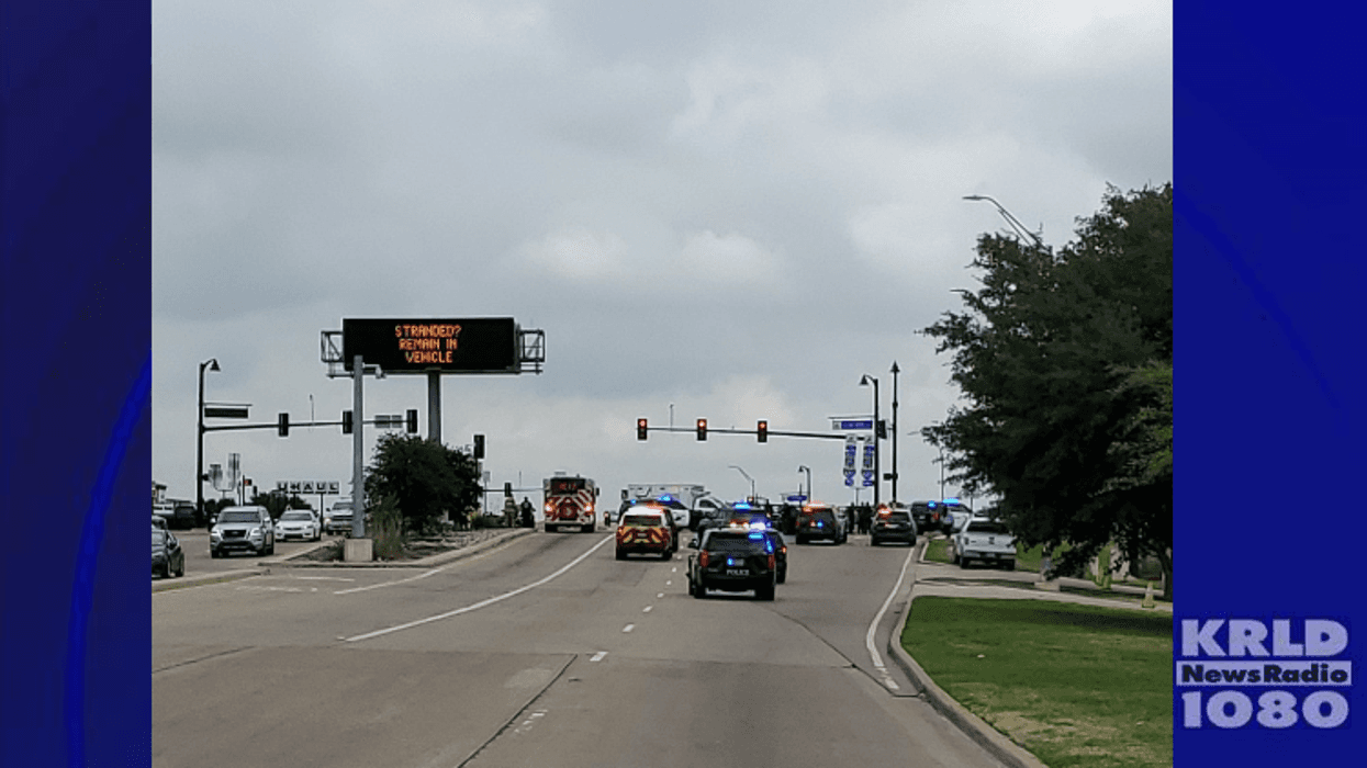 scene of the crash in Haltom City