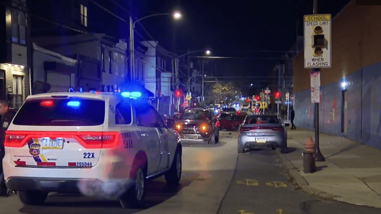 Scene where several cars were slammed into in Northeast Philadelphia