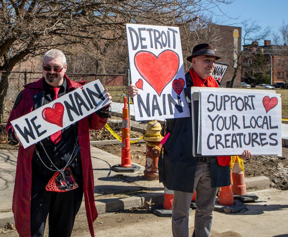 Scenes from the Marche du Nain Rouge, a parade made up of Detroiters, on Second Avenue