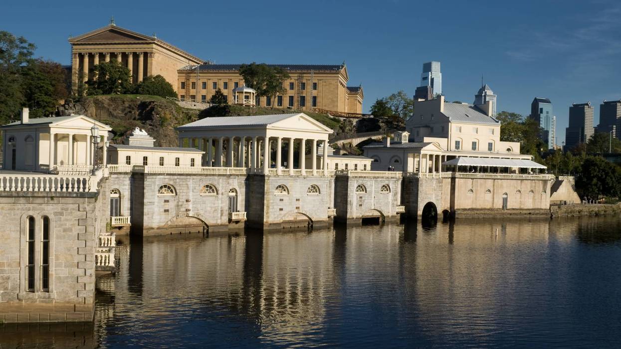 scenic shot of the Fairmount Water Works